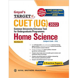 Goyal Target CUET (UG) Home Science (Section - 2) 2022